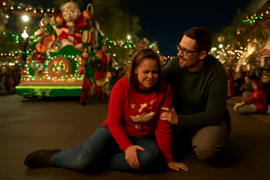 Injured at a Theme Park Holiday Parade or Nighttime Show in December: Steps to Start Your Claim